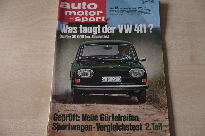 Deckblatt Auto Motor und Sport (18/1969)